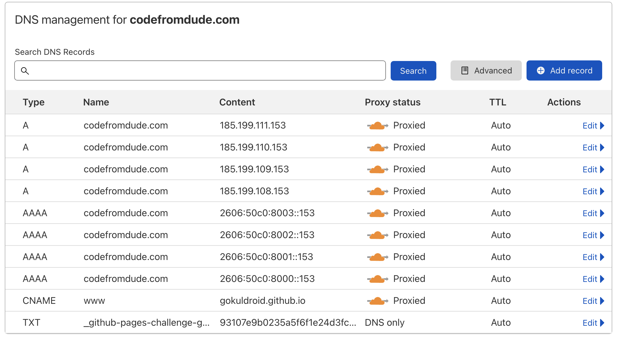 dns selection